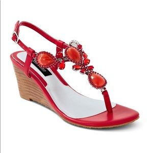 White House Black Market
Jeweled Demi-Wedge Sandal